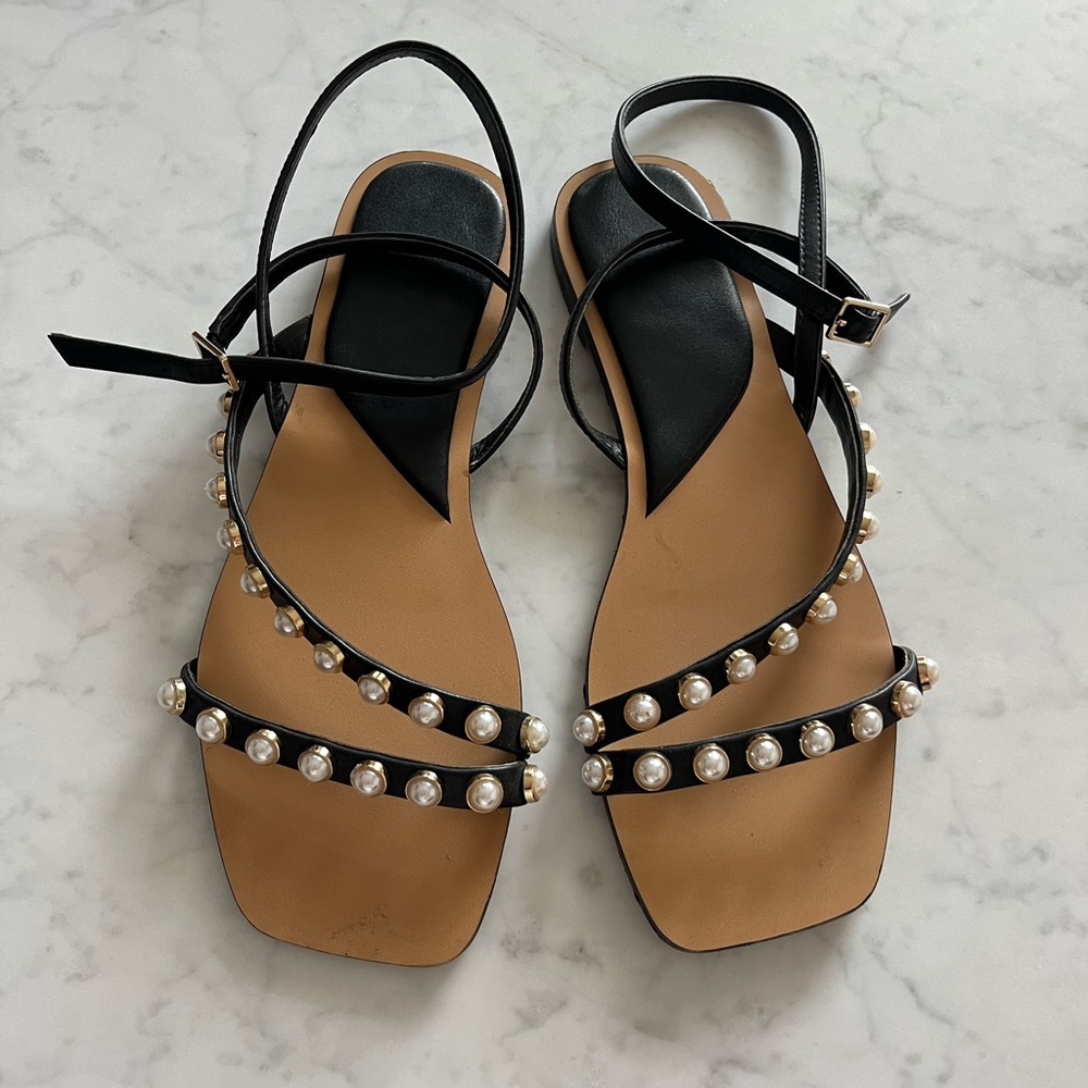 Zara beaded sandals